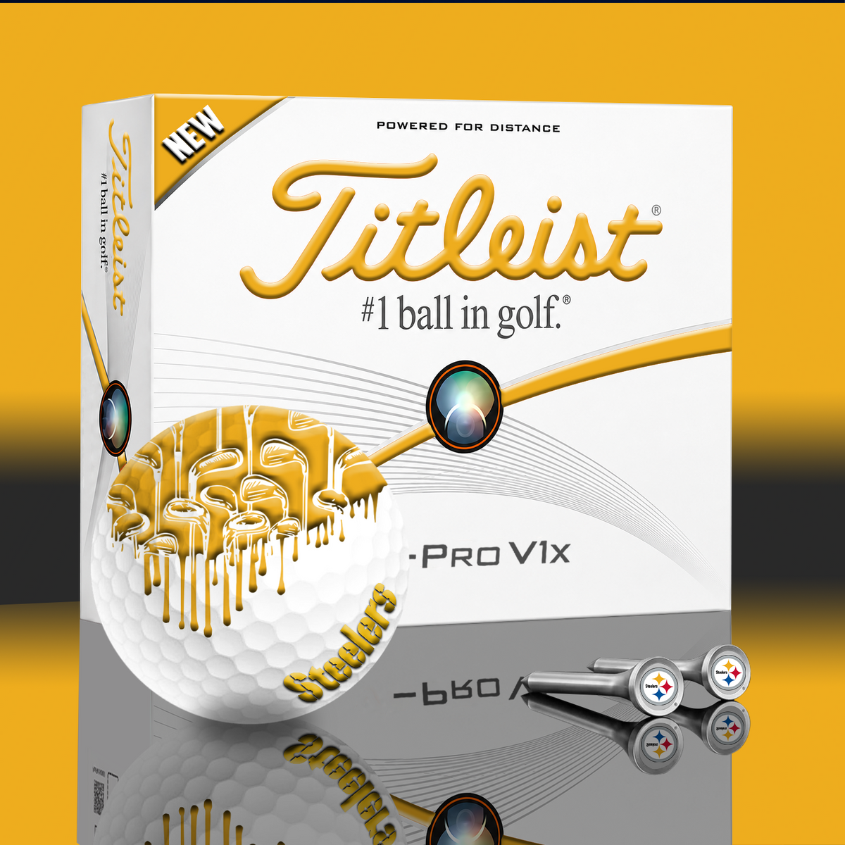 PIT x NFL PERSONALIZED GOLF BALL LIMITED EDITION V2