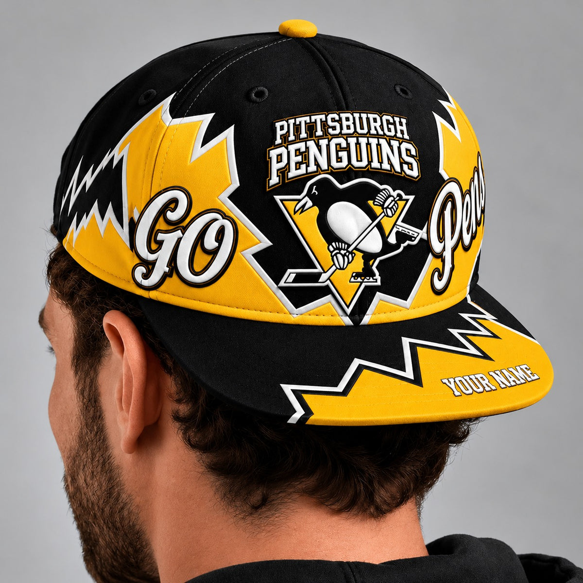 PIT x NHL Premium Snapback Hat Personalized Gift For Fan Hockey Men Women