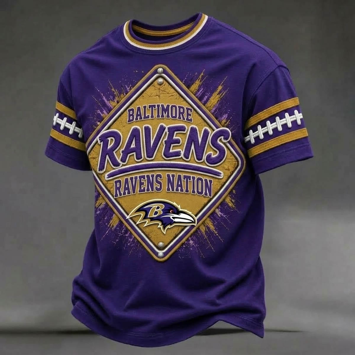 PREMIUM NFL x BAL T SHIRT 3D
