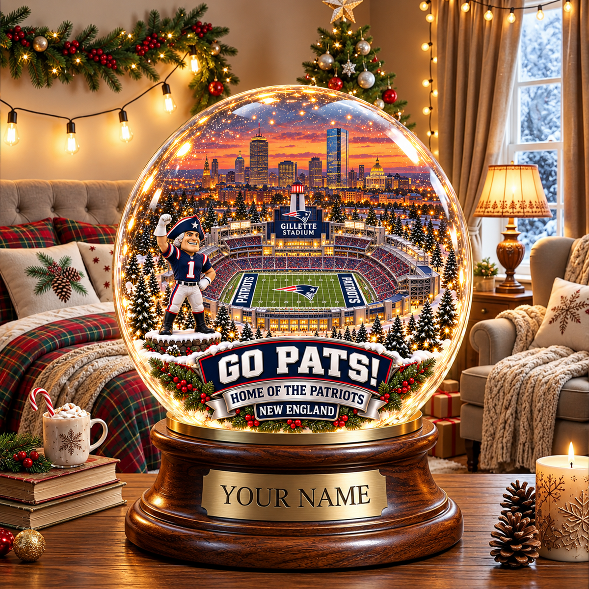 PREMIUM NFL X NEP DELUXE PERSONALIZED Crystal Ball Night Light For FanLIMITED EDITION NDT VHM 031026