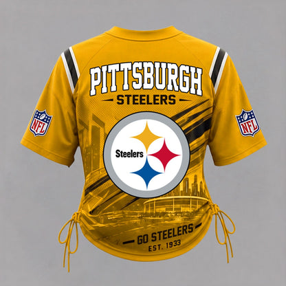PS Premium NFL Game Day Women Lace-Up Jersey Shirt