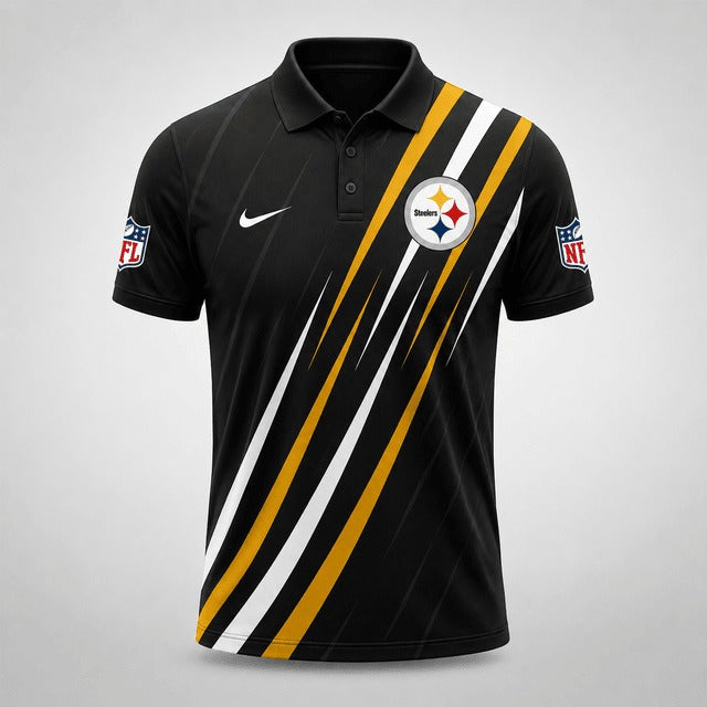PS Premium NFL Premium Athletic Stripe Polo Shirt