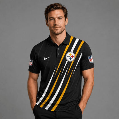 PS Premium NFL Premium Athletic Stripe Polo Shirt