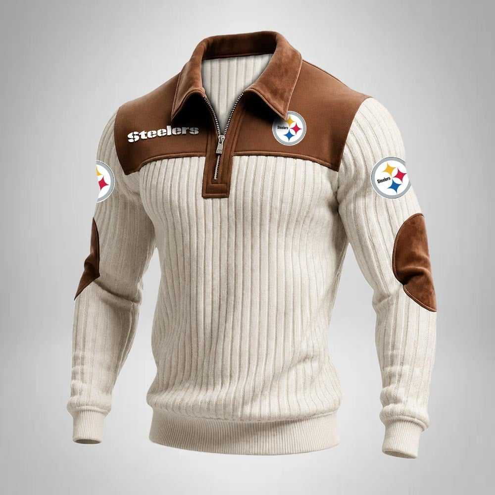 PS x NFL Men‘s Suede Zip-up Polo Shirt