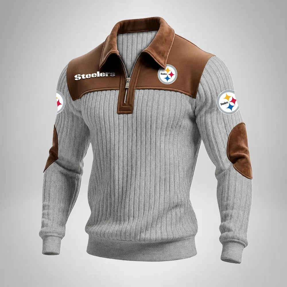 PS x NFL Men‘s Suede Zip-up Polo Shirt
