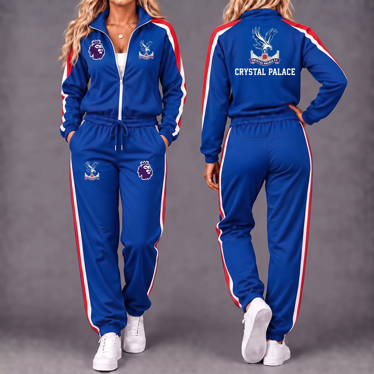 Premium EPL x CP Game Day Waterproof Windbreaker Zip-Up Tracksuit Set