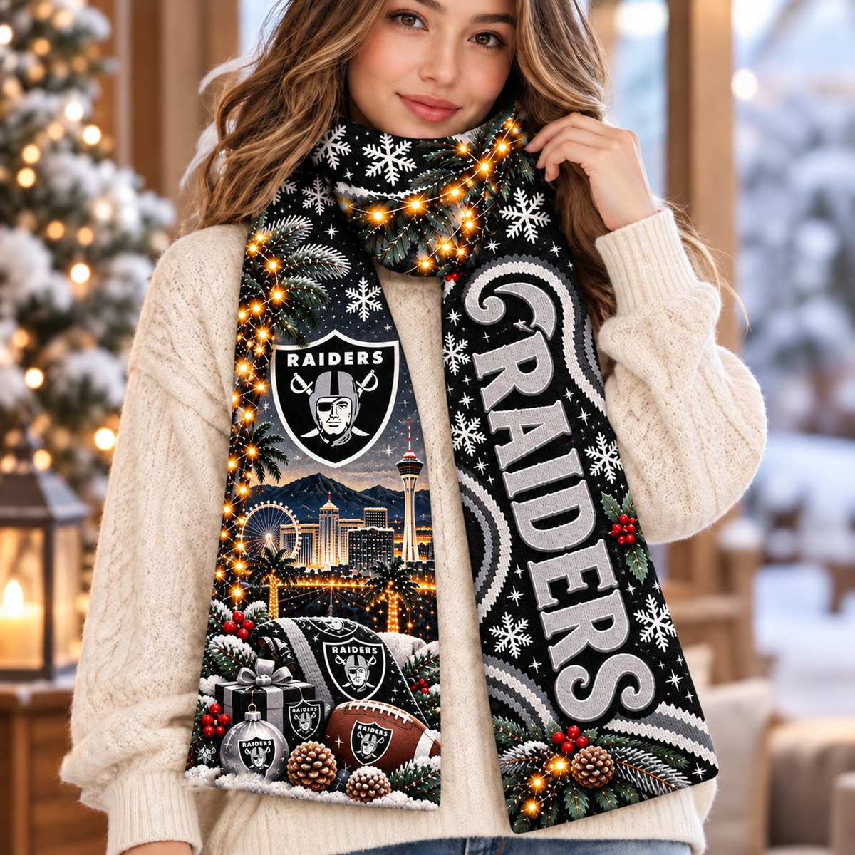 Premium LVR x NFL Scarf Personalized