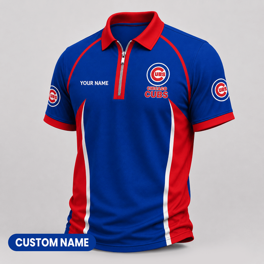 Premium MLB x CHI Performance Zipper Polo Shirt