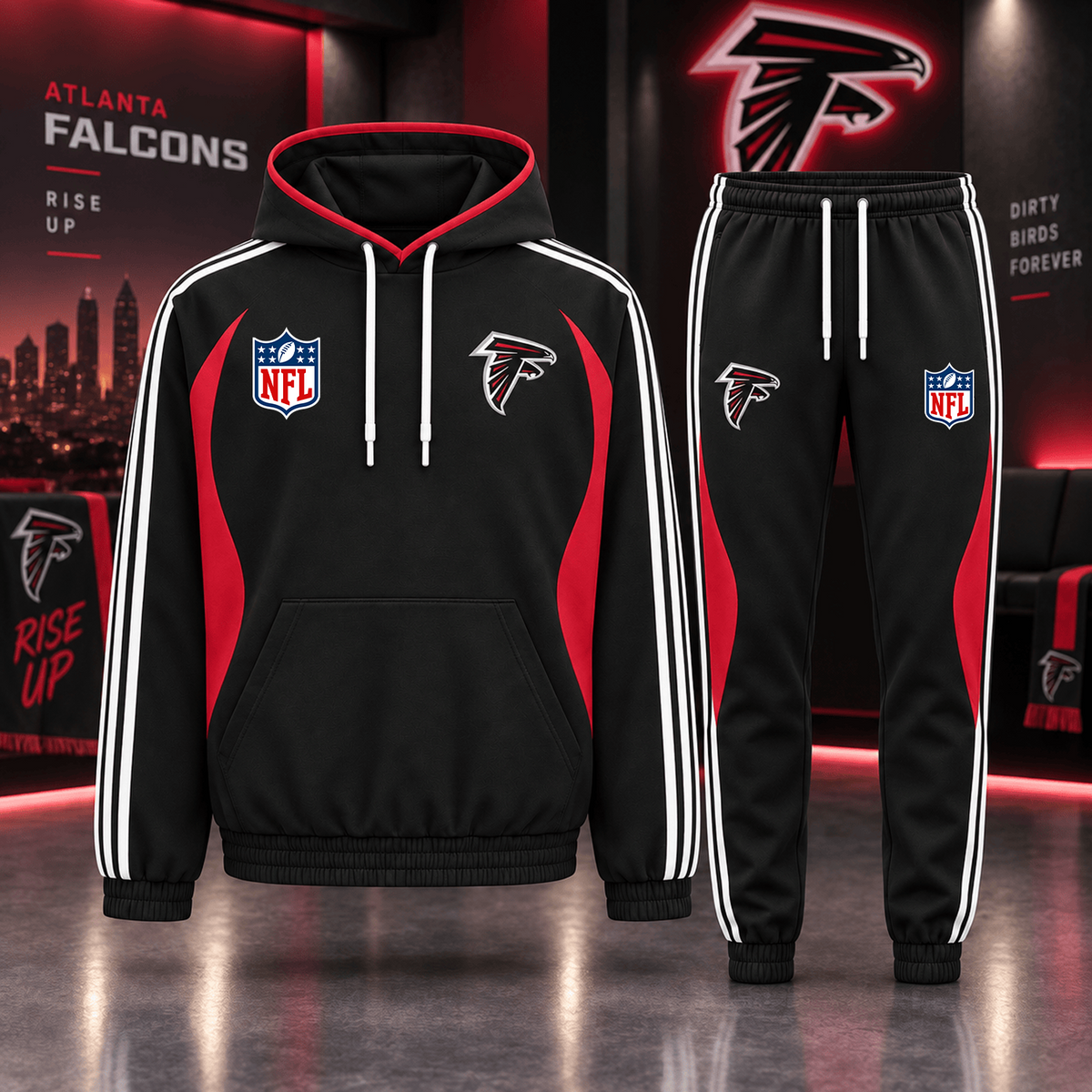 Premium NFL x ATL Sideline Performance Hoodie & Jogger Set