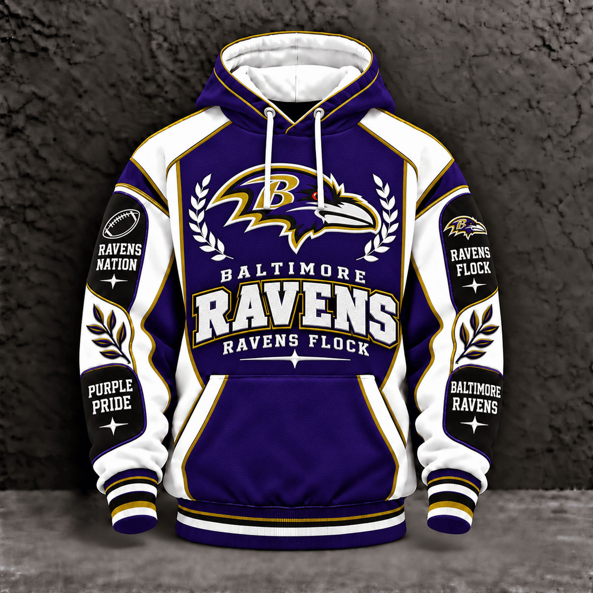 Premium NFL x BAL Pullover Hoodie