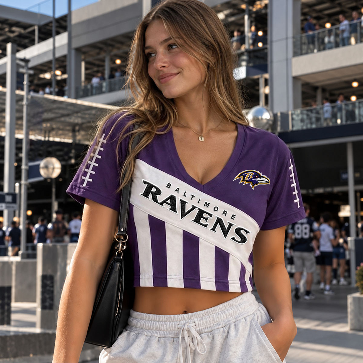 Premium NFL x BAL T Shirt V-neck