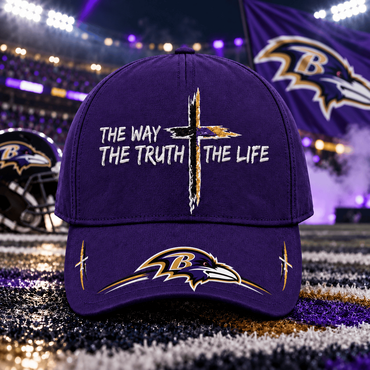 Premium NFL x BAL The Way The Truth The Life Cap