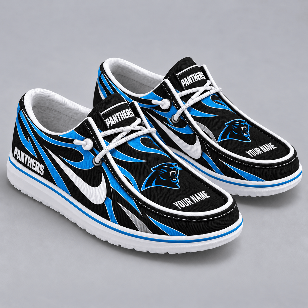 Premium NFL x CAR Flame Pattern Loafer Shoes