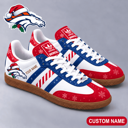 Premium NFL x DEN Merry Stripes Samba Shoes