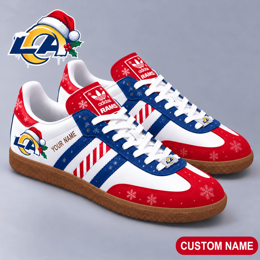Premium NFL x LAR Merry Stripes Samba Shoes