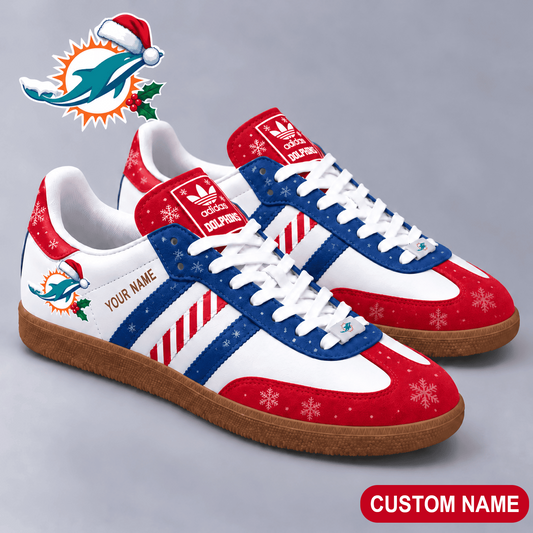 Premium NFL x MIA Merry Stripes Samba Shoes