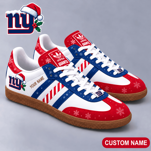 Premium NFL x NYG Merry Stripes Samba Shoes