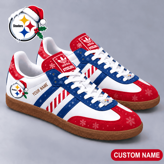 Premium NFL x PIT Merry Stripes Samba Shoes