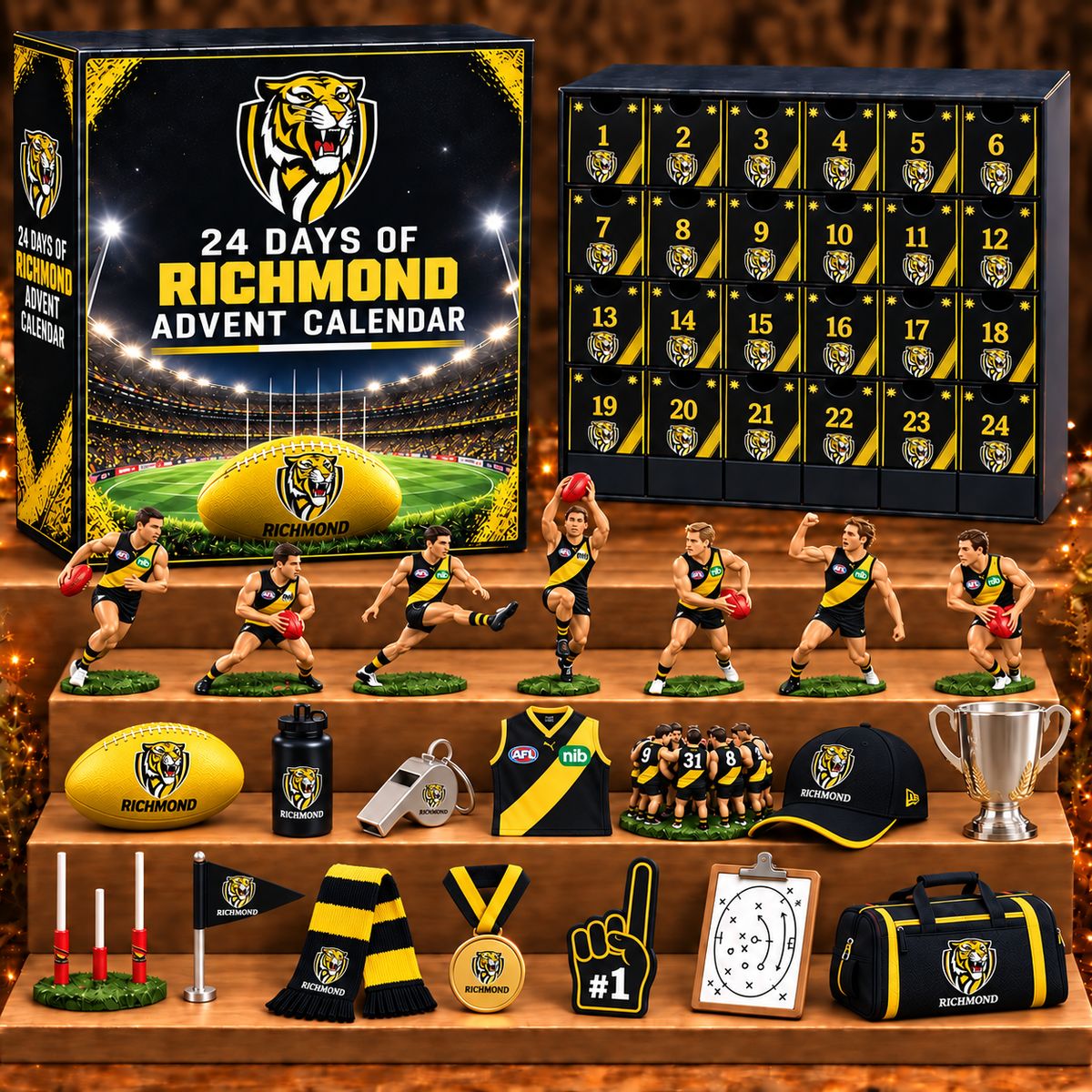RIC x AFL Personalized 24 Days Of Super Rugby Advent Calendar Blink Box