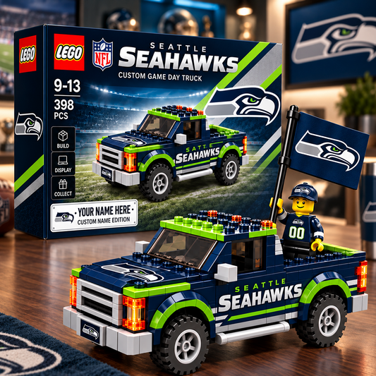 SEA x NFL Building Blocks Truck Toy Set V2