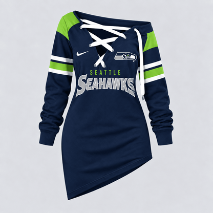 SEA x NFL Game Day Spirit Lace-Up Sweatshirt