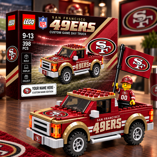 SF x NFL Building Blocks Truck Toy Set V2