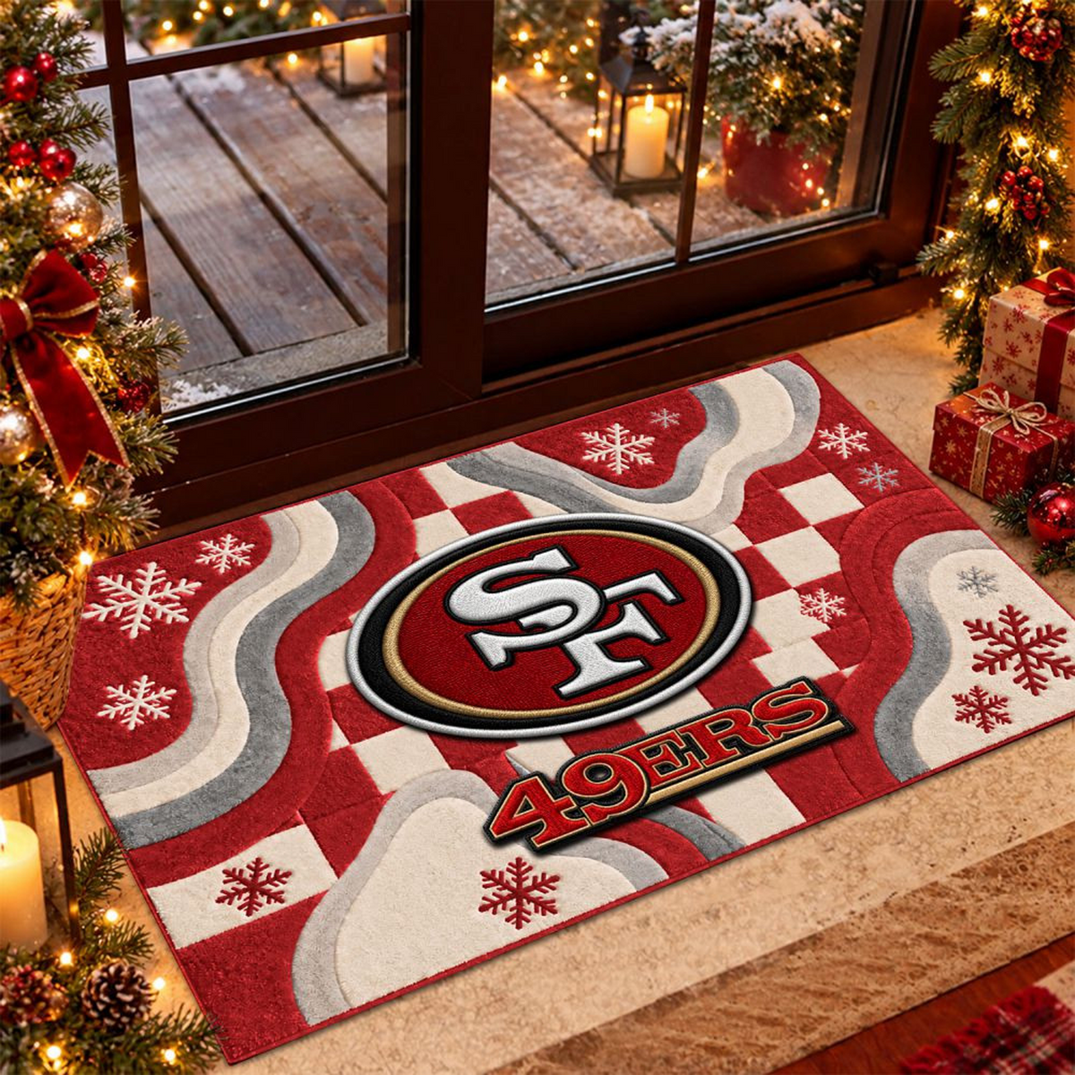SF x NFL Christmas Doormat