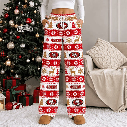 SF49 Premium NFL Christmas Casual Pants