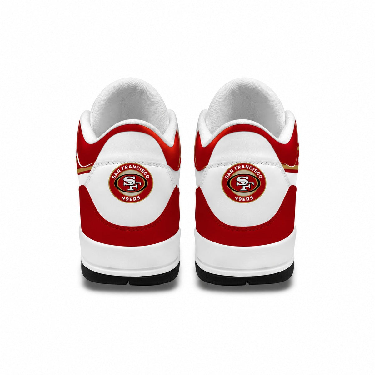 SF49 x NFL Basic White Genuine Leather JD03 Shoes Men and Women