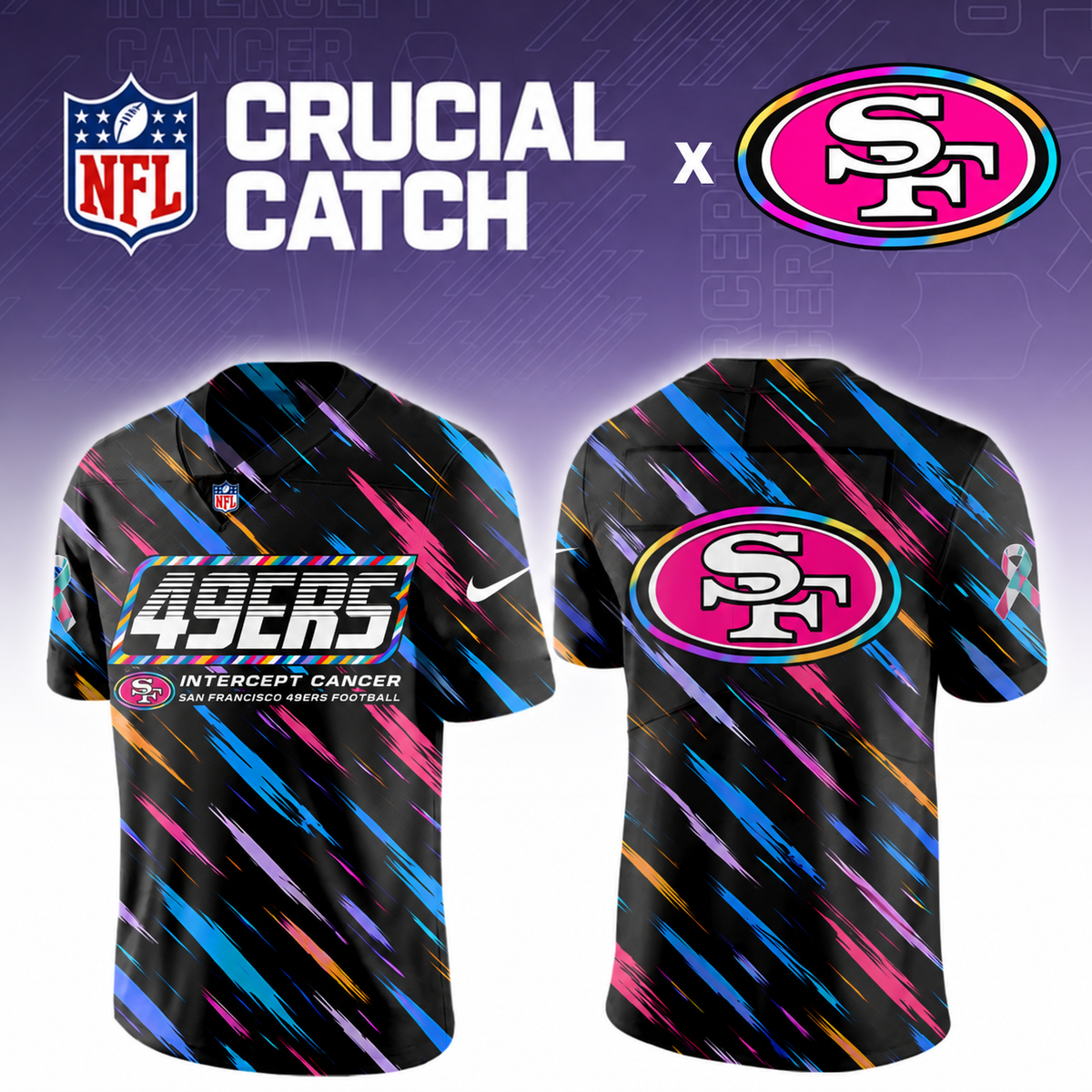 SF49 x NFL Crucial Catch Football Jersey