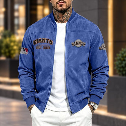 SFG x MLB Suede Bomber Jacket