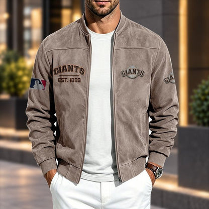 SFG x MLB Suede Bomber Jacket