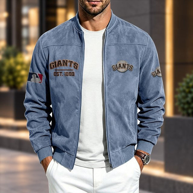 SFG x MLB Suede Bomber Jacket