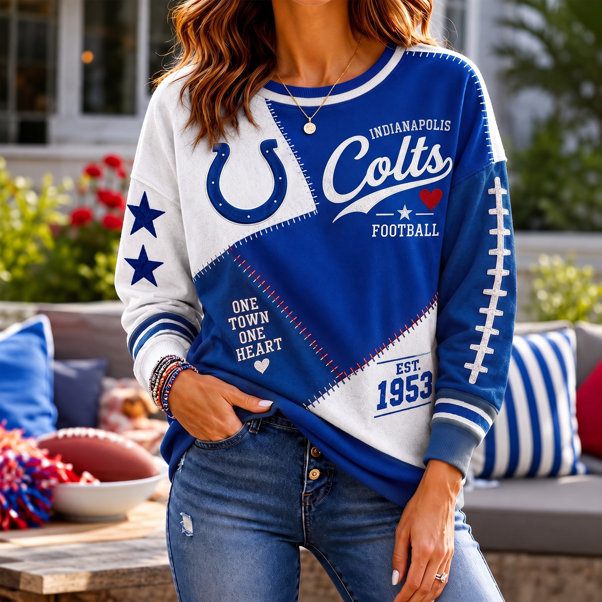 SIGNATURE NFL X IC EXCLUSIVE Women's Football Casual Sweatshirt LIMITED EDITION