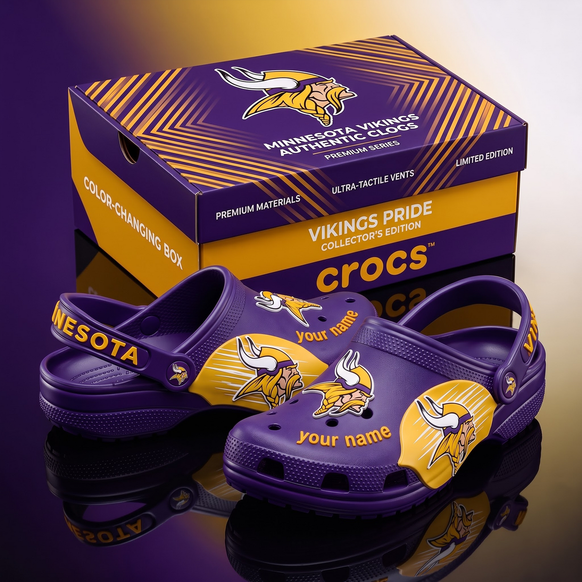 SIGNATURE NFL X MV EXCLUSIVE PERSONALIZED CROCS CLASSIC CLOG LIMITED EDITION
