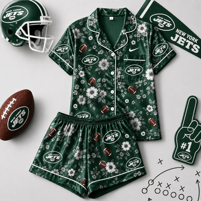 SIGNATURE NFL X NYJ EXCLUSIVE Blooming Game Day Pajamas Set