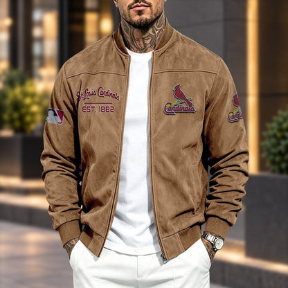 SLC x MLB Suede Bomber Jacket