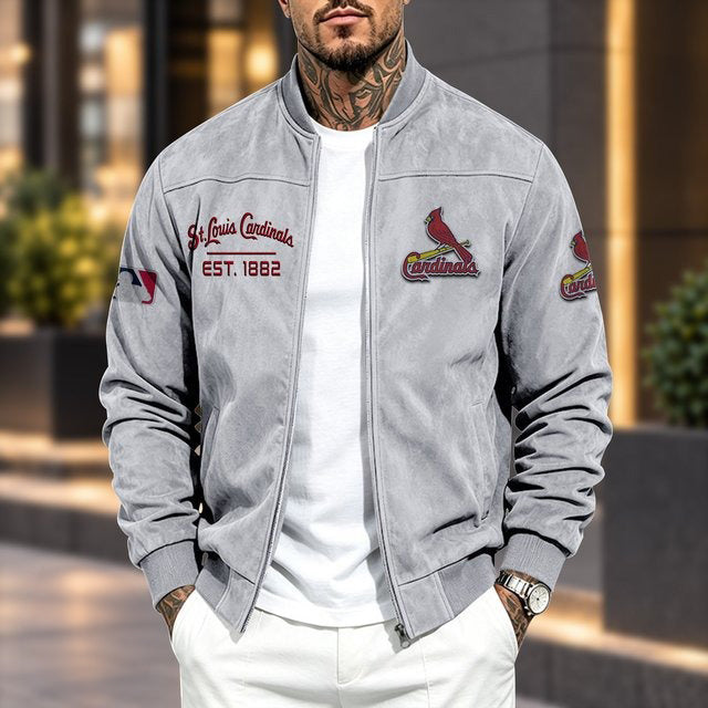 SLC x MLB Suede Bomber Jacket