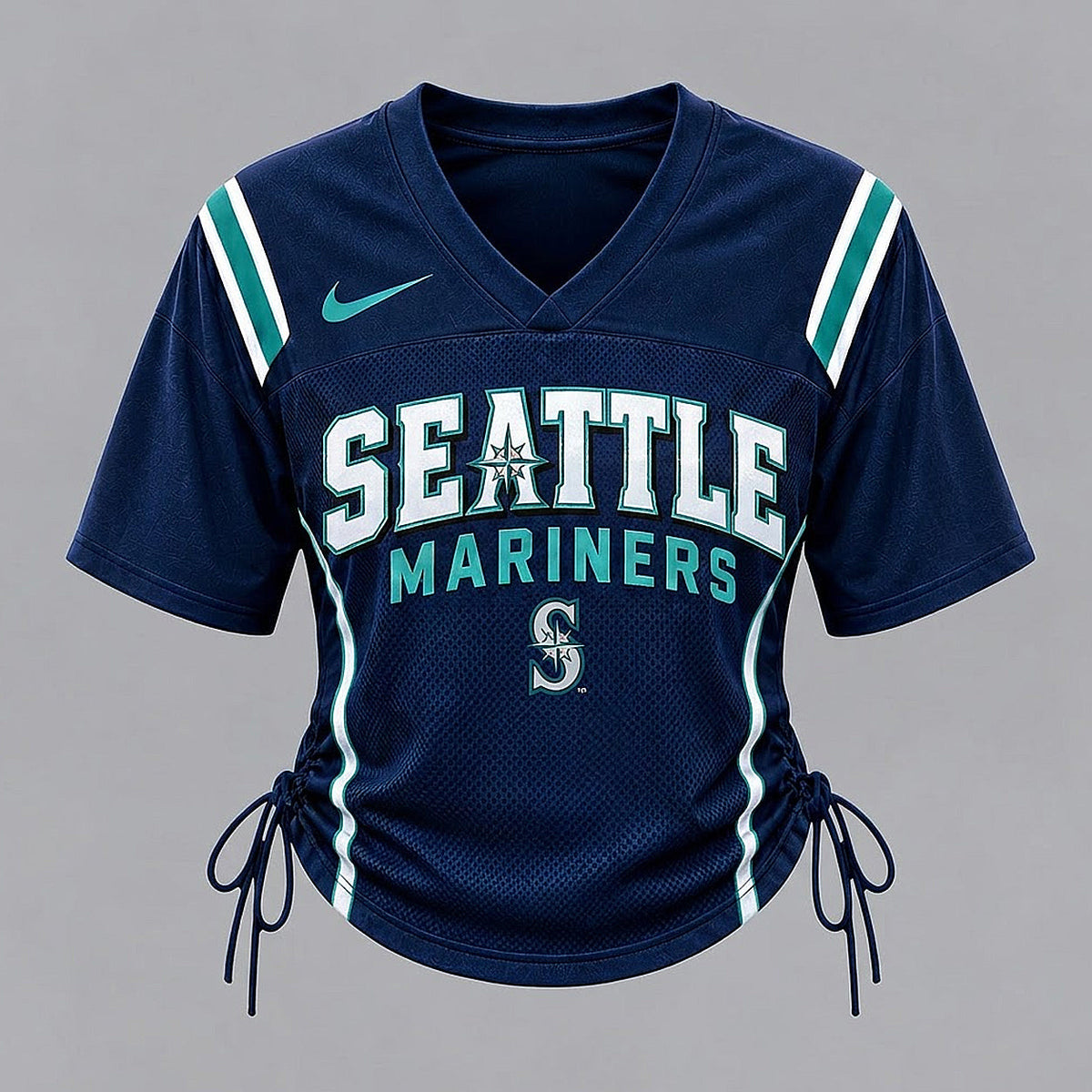 SM Premium MLB Game Day Women Lace-Up Jersey Shirt
