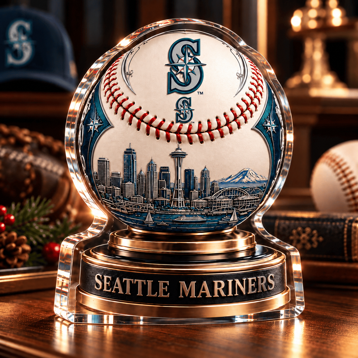 SM x MLB Personalized Name Acrylic Block Plaque Gift For Fan