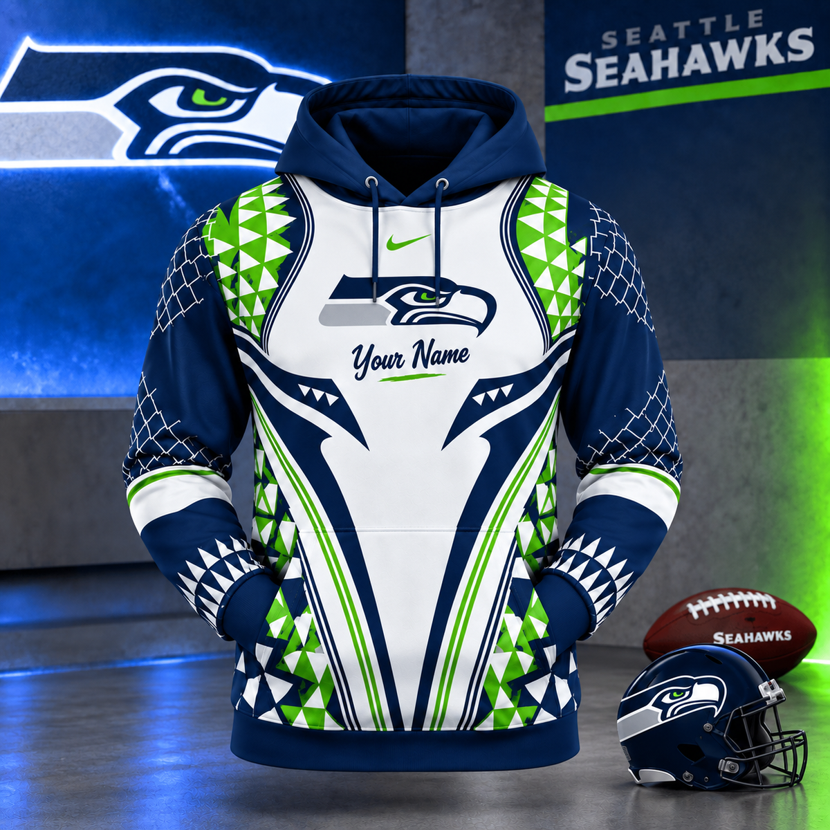 SS Premium NFL Football Graphic Hoodie