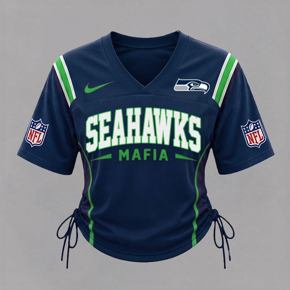 SS Premium NFL Game Day Women Lace-Up Jersey Shirt