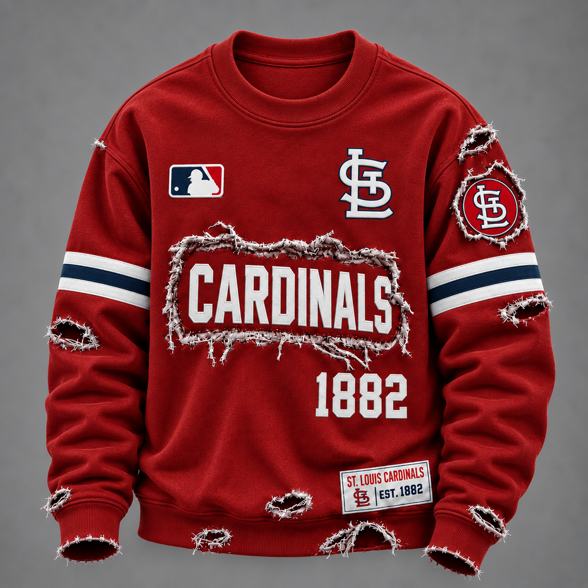 STL x MLB Distressed Premium SweatShirt