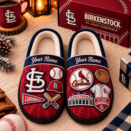 STL x MLB Game Day Personalized Name Slipper