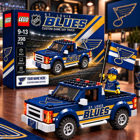 STL x NHL Building Blocks Truck Toy Set V2