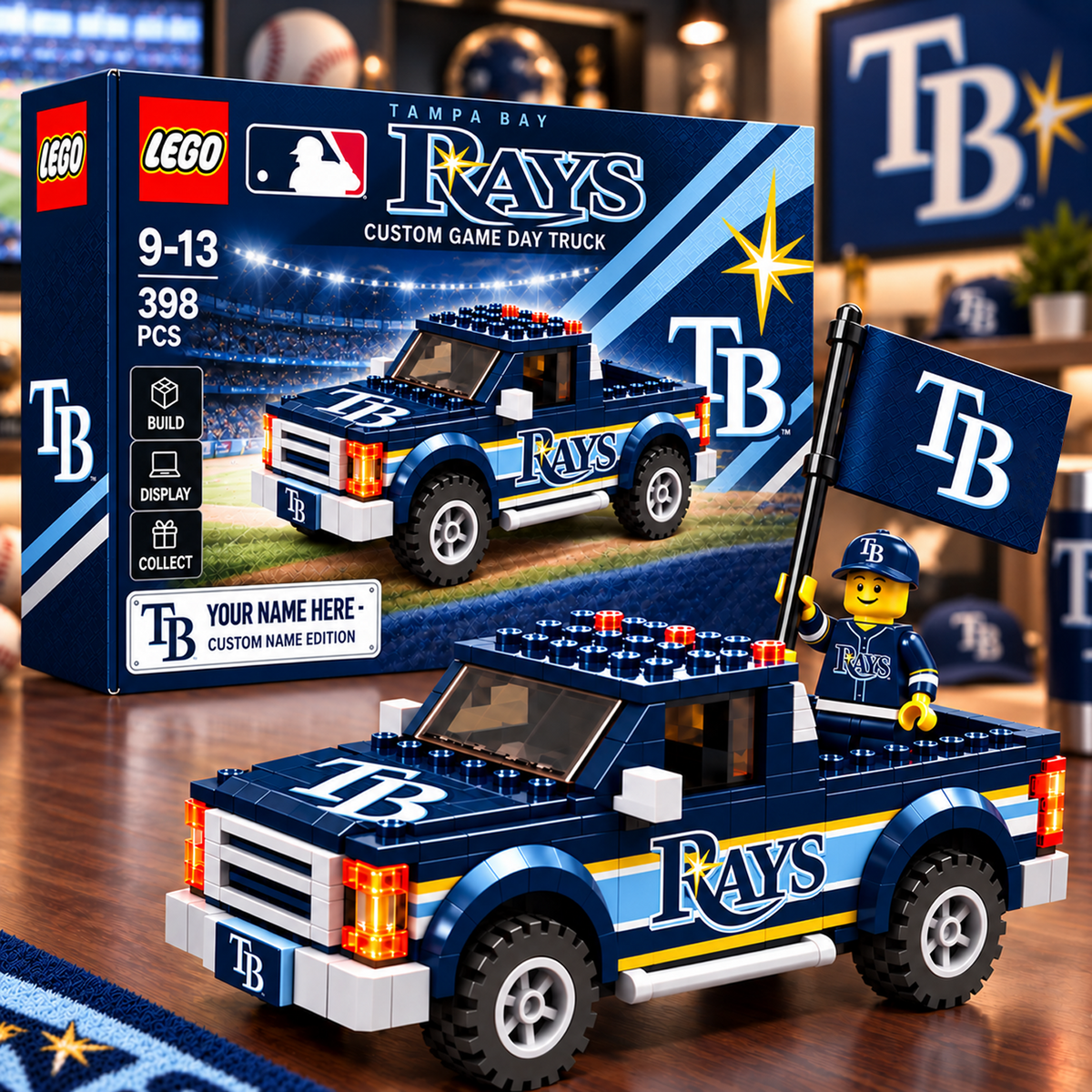 TB x MLB Building Blocks Truck Toy Set V2
