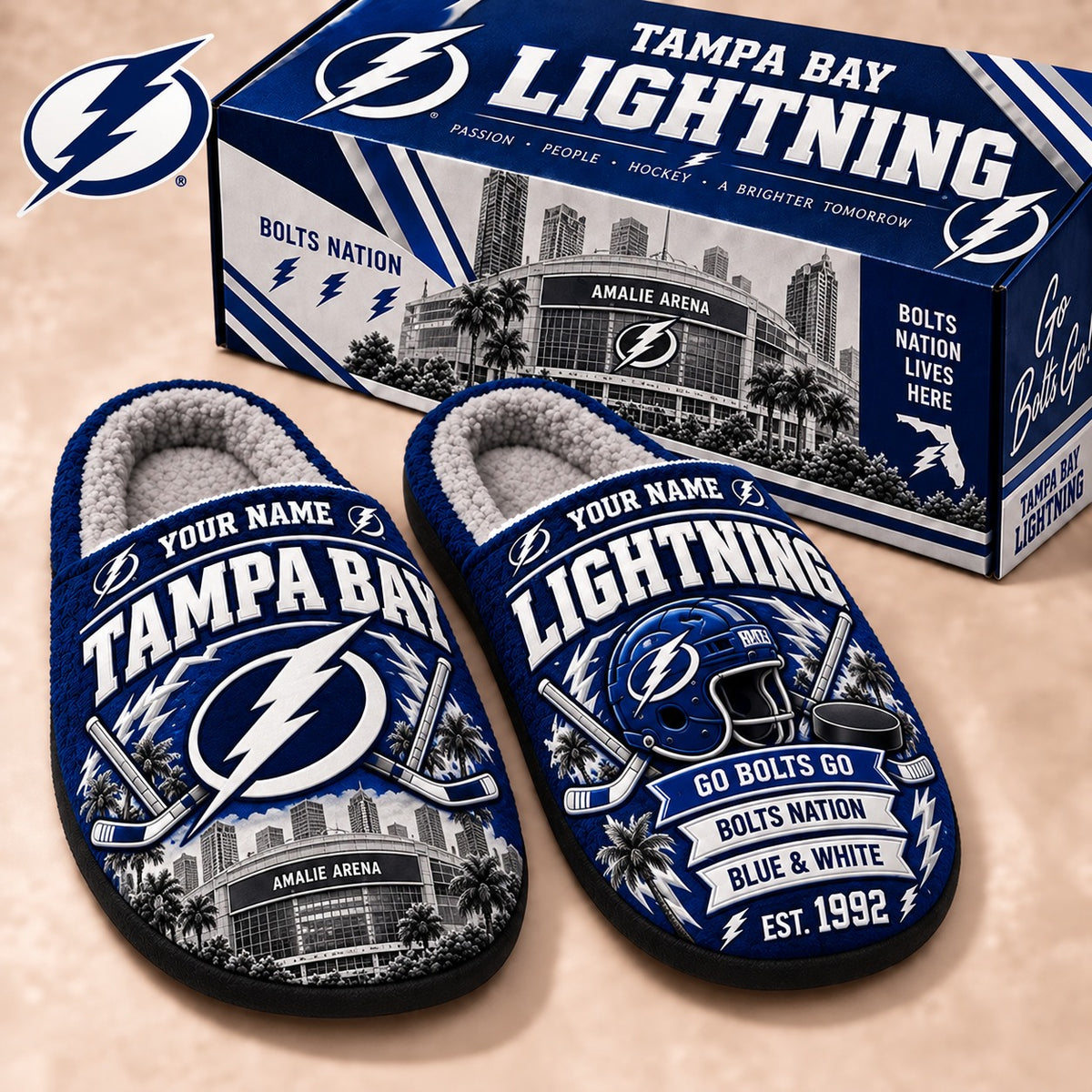 TBL x NHL Premium Personalized Slippers Gift For Fan Hockey Men Women