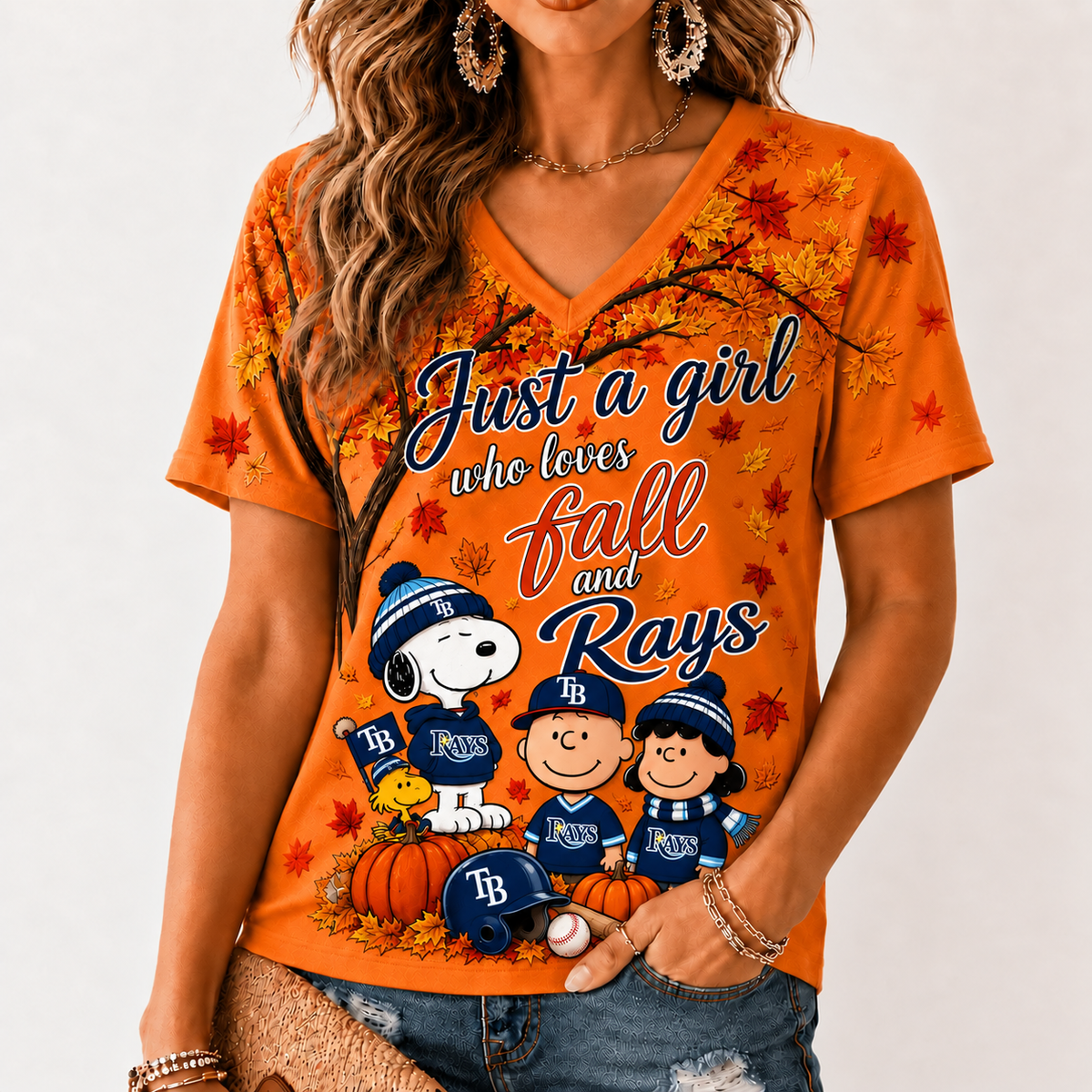 TBR Premium MLB Fall Season V-Neck
