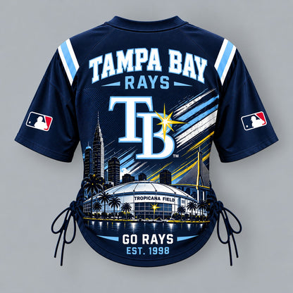 TBR Premium MLB Game Day Women Lace-Up Jersey Shirt