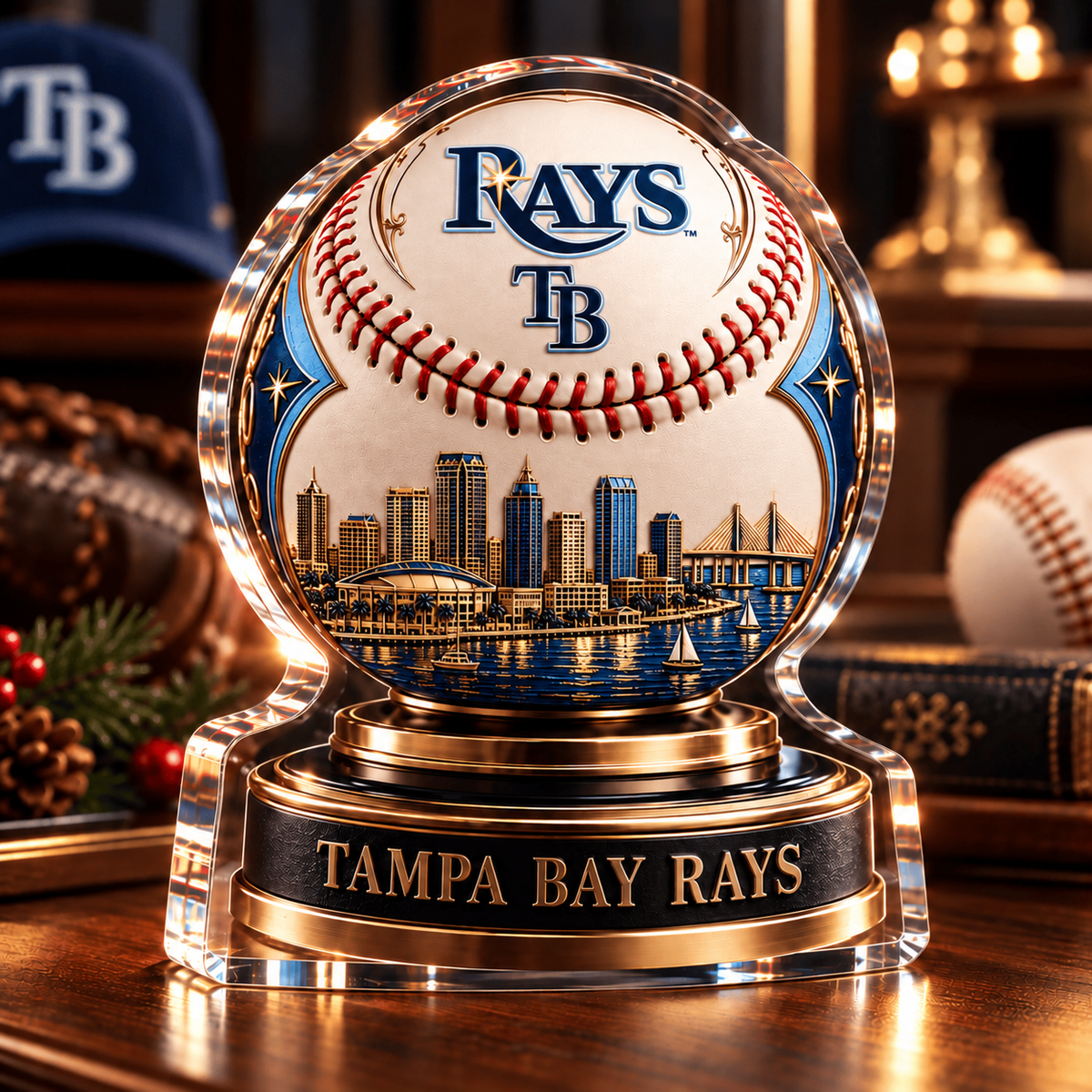 TBR x MLB Personalized Name Acrylic Block Plaque Gift For Fan